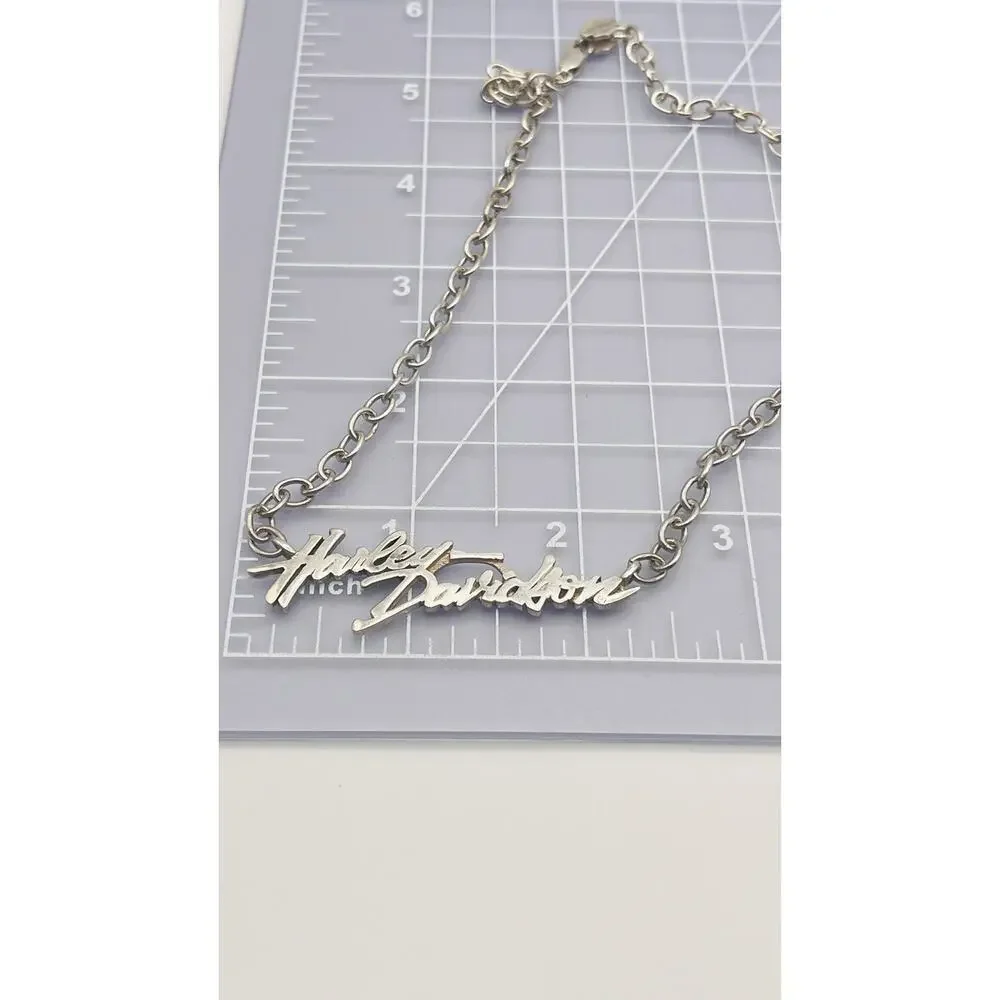 Rare Harley Davidson Sterling Silver 925 MOD Pendant Chain Necklace HDN0104 16